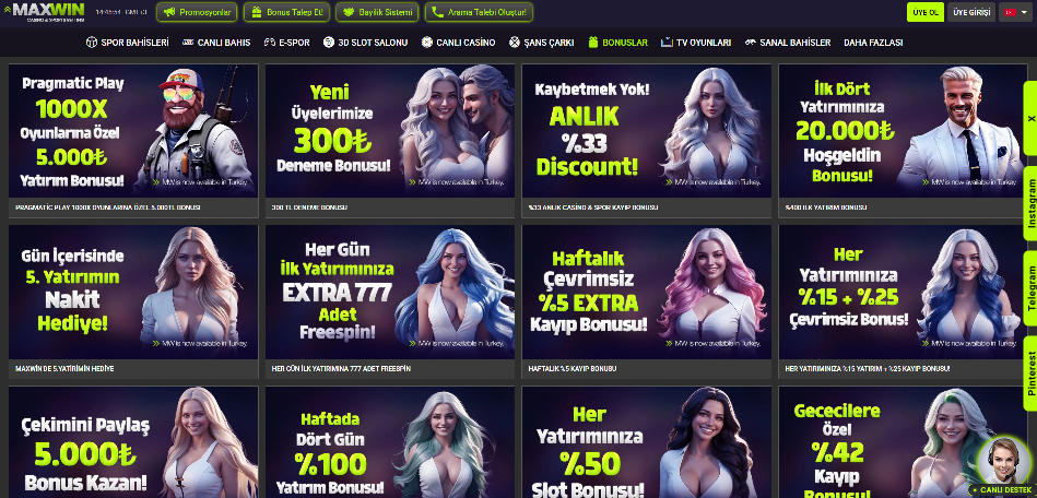 Maxwin yeni giriş sorunsuz