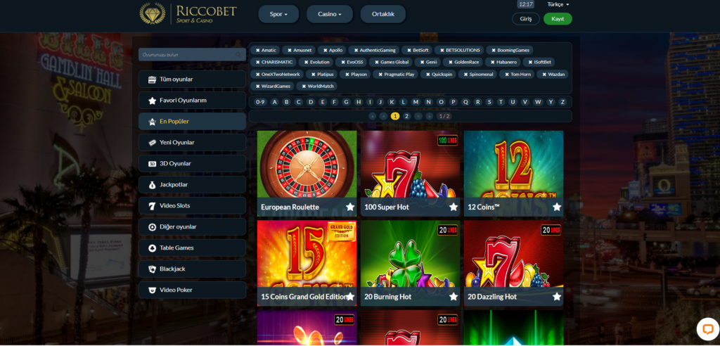 riccobet yeni giriş sorunsuz